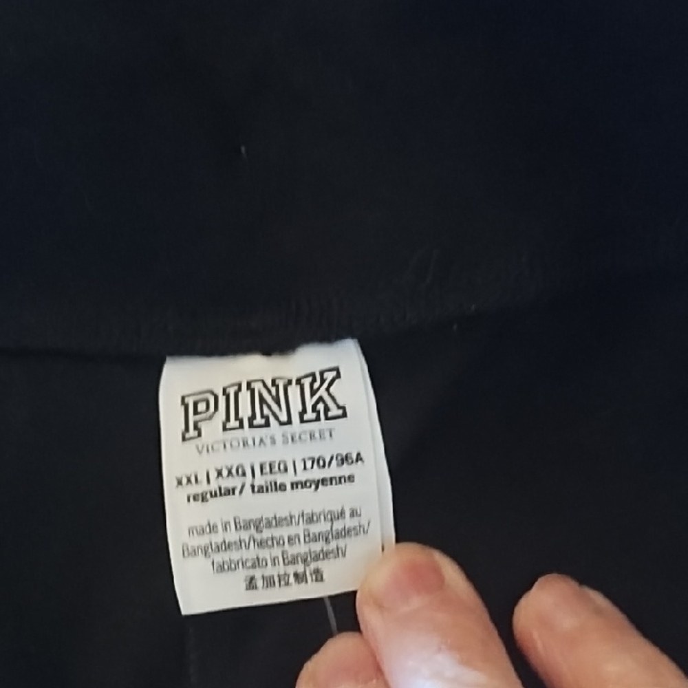 PINK Victoria's Secret Black Waistband Yoga Pants - Picture 6 of 7